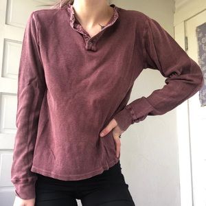 Vintage Brand Waffle Knit Long Sleeve w/ Elbow